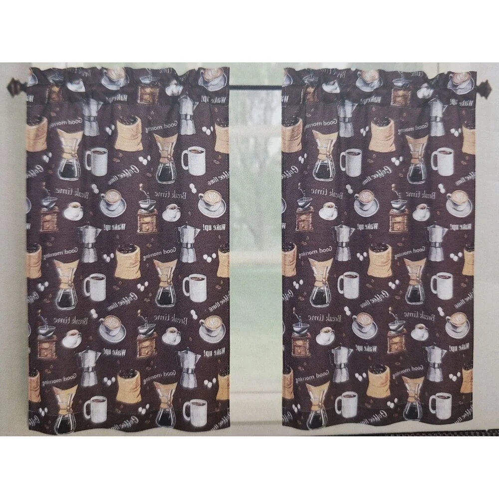 3pc. Kitchen Curtains Set:2 Tiers(26